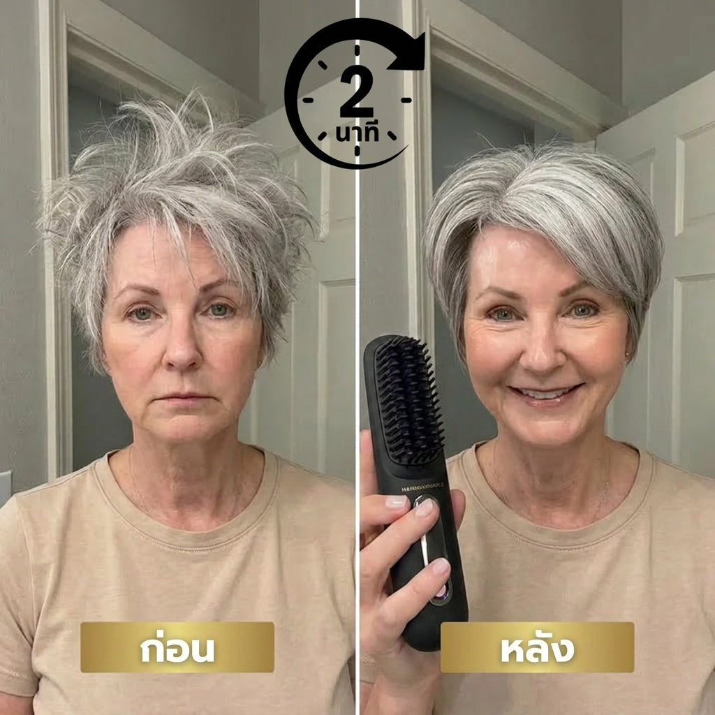 Beautina™ - หวีรีดผมตรงไร้สาย จัดแต่งทรงผมสวยเป๊ะใน 5 นาที ผมสวยเป๊ะเหมือนเดินออกมาจากซาลอน